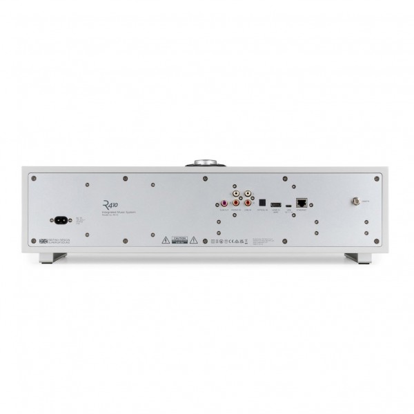 Ruark R410 Integrated Music System, Soft Grey - rear