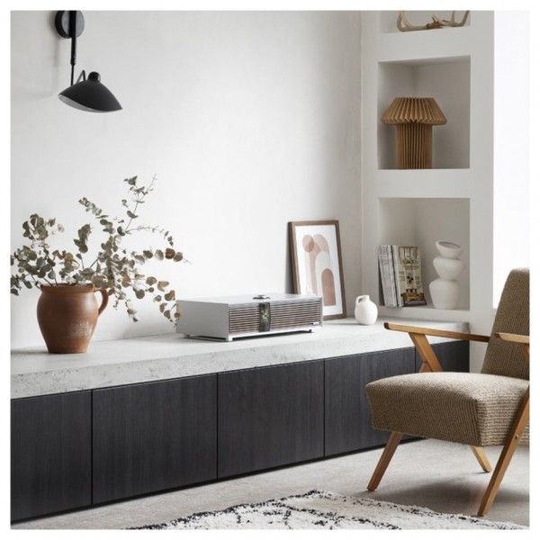 Ruark R410 Integrated Music System, Soft Grey - lifestyle