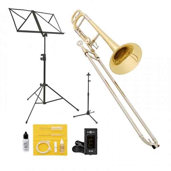 Bach TB502B Student Bb/F Trombone Package, Medium/Large Bore