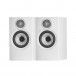 Bowers & Wilkins 607 S3 Bookshelf Speakers (Pair), White Front View