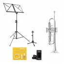 Besson BE110 New Standard Trompeta en Sib, Plateado, Set