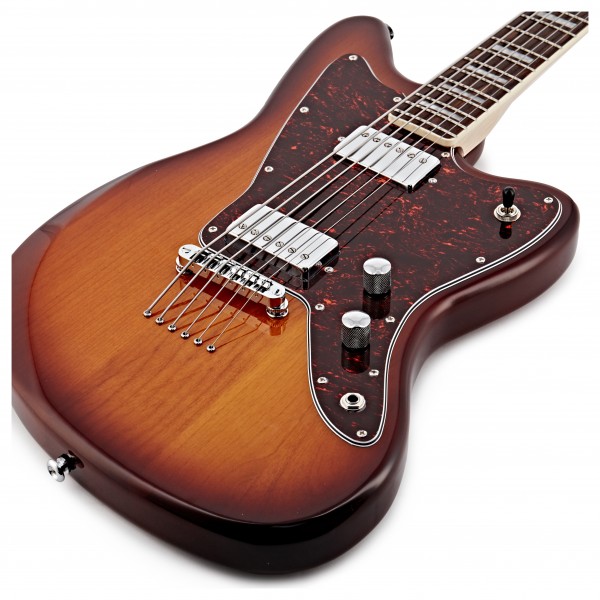 SubZero Rogue VI Baritone Electric Guitar, Tobacco Sunburst