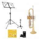 Bach TR501 Trumpet Package, Clear Lacquer