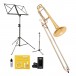 Bach TB503B Student Bb/F Trombone Package, Large Bore