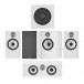 Bowers & Wilkins 606 S3 5.1 Surround Sound Speaker Package, White