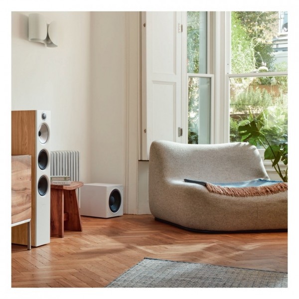 Bowers & Wilkins 606 S3 5.1 Surround Sound Speaker Package, White - lifestyle