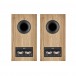 BW 606 S3 bookshelf speakers oak pair - rear