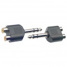 Stagg 2 x Double Female RCA/Male Stereo Phone Adaptor