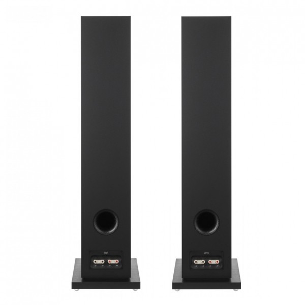BW 603 S3 floorstanding speakers, black - rear