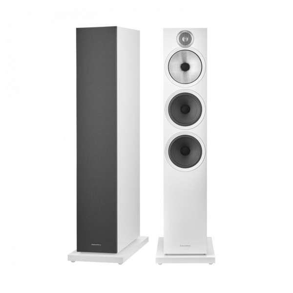 BW 603 S3 floorstanding speakers, white