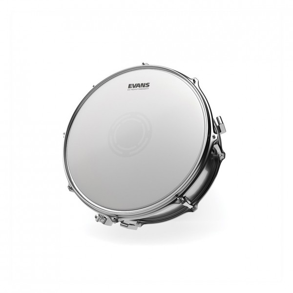 Evans Heavyweight Snare Batter Head, 14'' - Mounted Example