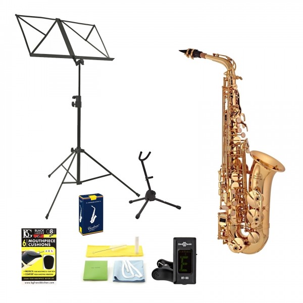 Buffet 100 Series Alto Saxophone Pack, Lacquer
