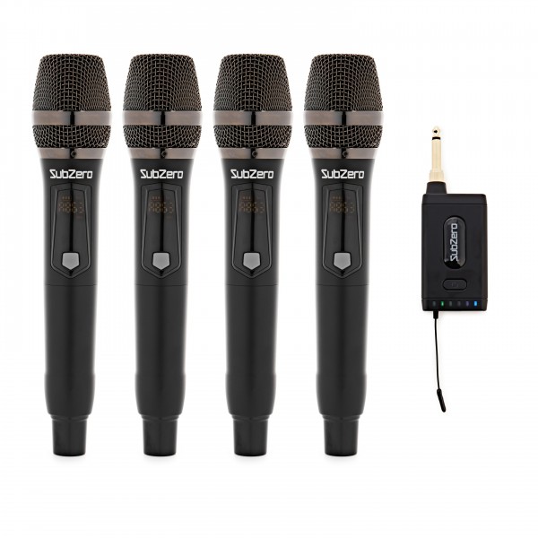 SubZero Voxlink-Compact, Quad Handheld Wireless Microphone System