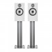 Bowers & Wilkins 606 S3 Bookshelf Speakers (Pair) with Stands, White