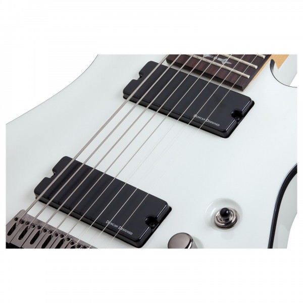 Schecter Demon-8 8 String, Vintage White Pickups