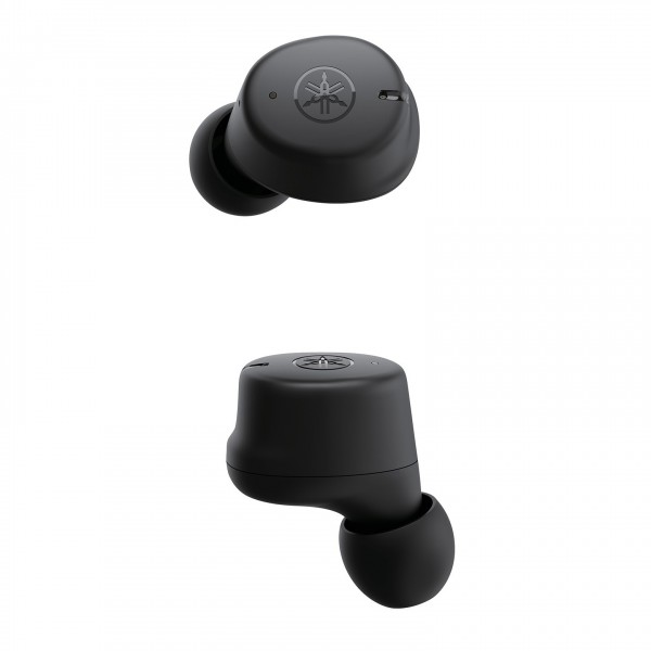 Yamaha TW-E3C True Wireless Earbuds, Black Single View
