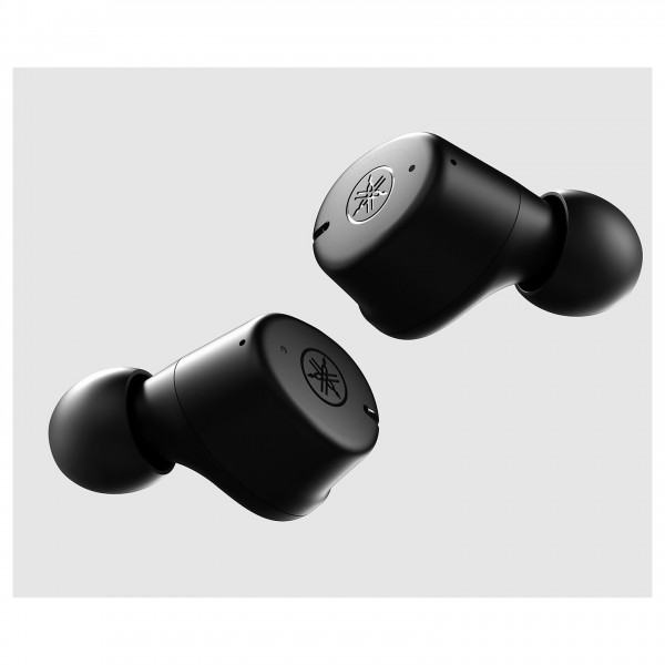 Yamaha TW-E3C True Wireless Earbuds, Black Lifestyle View