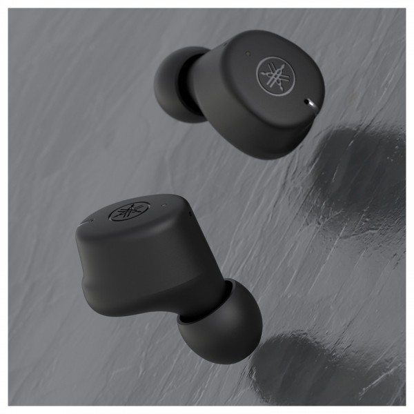 Yamaha TW-E3C True Wireless Earbuds, Black Lifestyle View 2