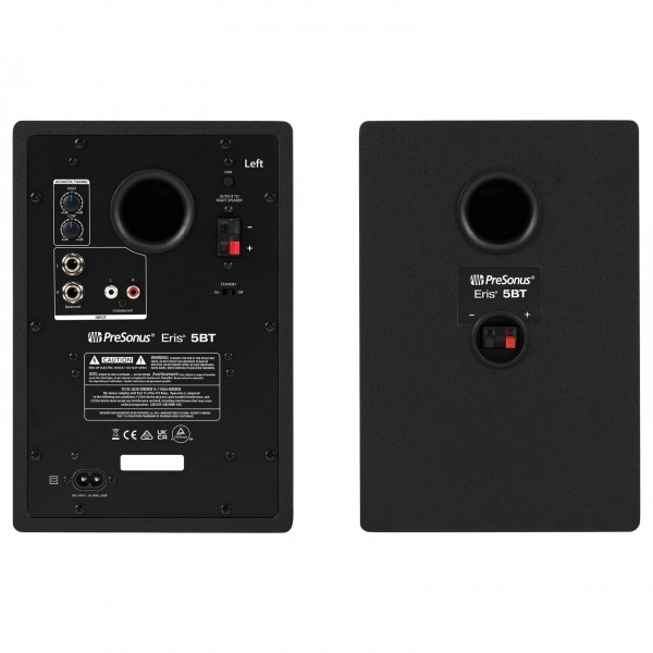 Eris 5 MKII Bluetooth Studio Monitors, Pair - Front and Back