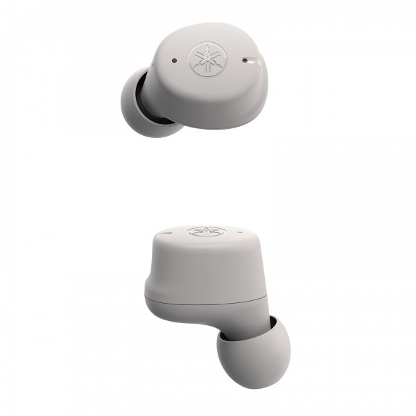 Yamaha TW-E3C True Wireless Earbuds, Beige Pair View