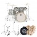Gretsch Catalina 22'' 7pc, Hardware & Cymbal Pack, Silver Sparkle