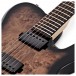 SubZero Paradigm Baritone Electric Guitar, Black Burl Burst