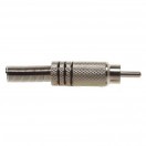 Stagg Male RCA Plug, Nickel/Black