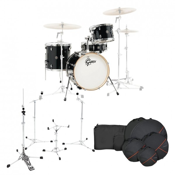 Gretsch Catalina Club Jazz 18'' w/Hardware & Bags, Piano Black