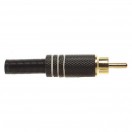 Stagg Male RCA Plug, Black/White