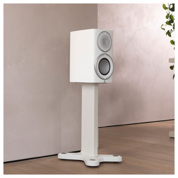 Monitor Audio ST-2 Speaker Stand, White in HiFi Setup