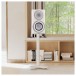 Monitor Audio ST-2 Speaker Stand, White in Living Room Environment
