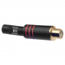 Stagg Female RCA Plug, Black/Red
