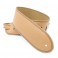 DSL SGE25 Leather 2.5'' Guitar Strap, Tan with Black Stitching
