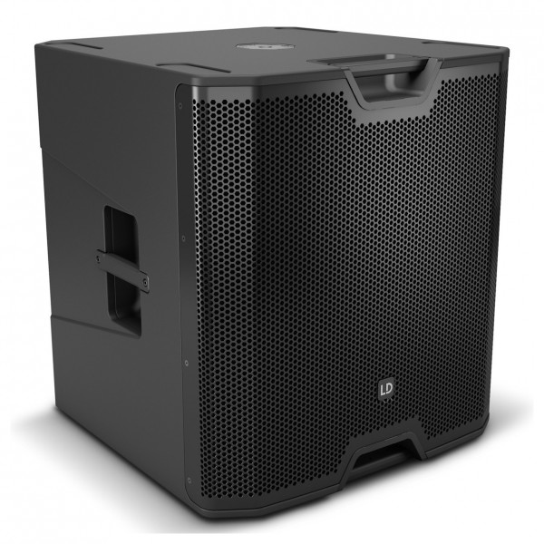 LD Systems ICOA SUB 18A Powered 18" Bass Reflex PA Subwoofer - Front Angled Right