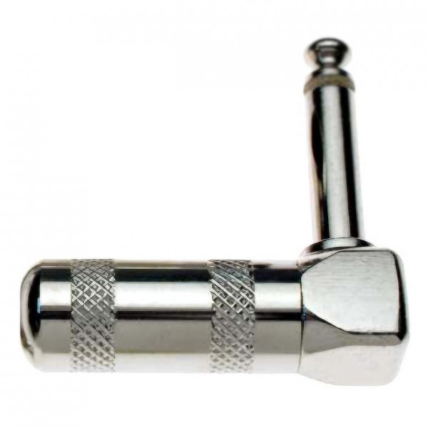 Stagg 1/4" Nickel Plated L-Shape Male Phone Plug - Main