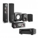Denon AVC-X3800H & Oberon 5 5.1 Speaker Package, Black