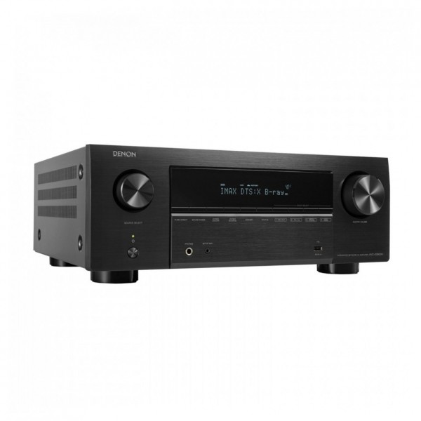 Denon AVC-X3800H AV Receiver, Black Angled