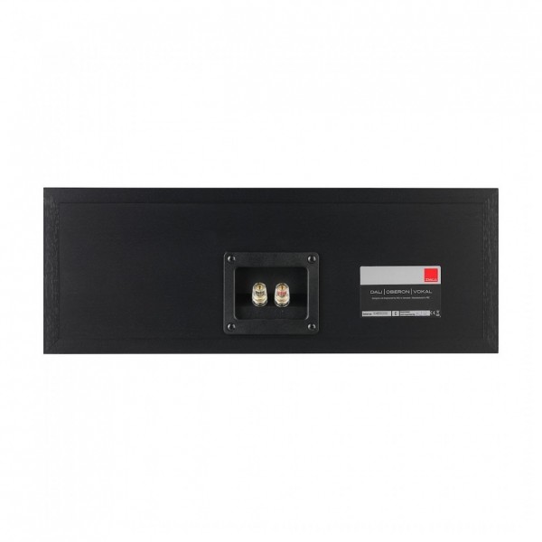 DALI OBERON Vokal Centre Speaker (Single), Black Ash Rear View