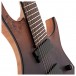 G4M 529 Pro Fanned Fret 8-String Electric Guitar, Grey Tide Fade