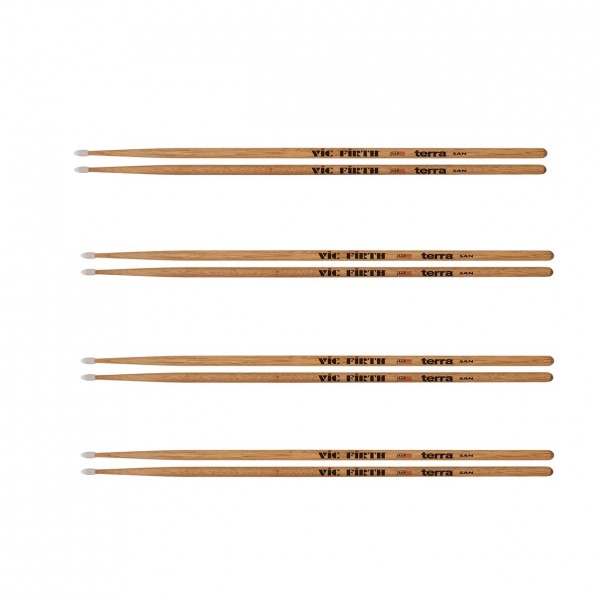 Vic Firth American Classic 5AN Terra Series Drumsticks, 4pk