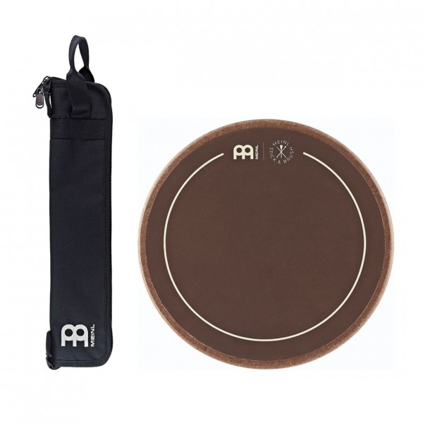 Meinl Stick & Brush Practice Pad 6" & Compact Stick Bag