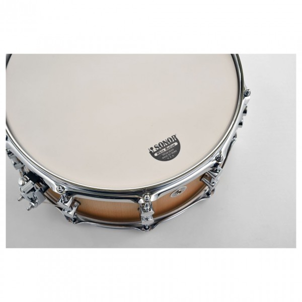 Sonor Kompressor 13 x 7" Natural Beech Snare Drum - Batter Head