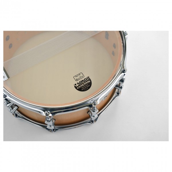 Sonor Kompressor 13 x 7" Natural Beech Snare Drum - Resonant Head