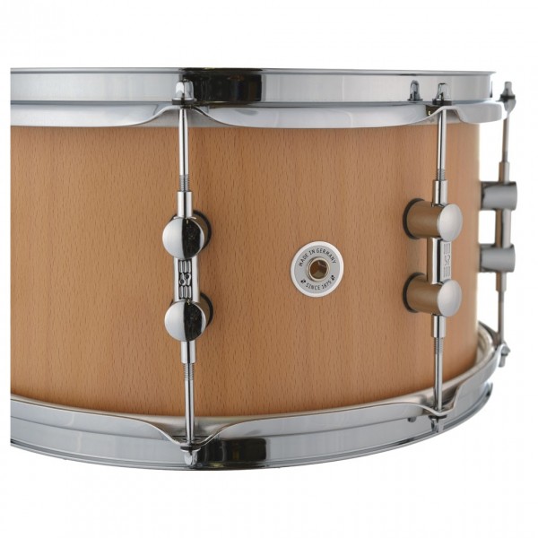 Sonor Kompressor 13 x 7" Natural Beech Snare Drum - Shell Detail