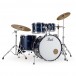 Pearl Roadshow 5pc USA Fusion Drum Kit w/3 Sabian Cymbals, Royal Blue