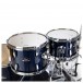 Pearl Roadshow 5pc USA Fusion Drum Kit w/3 Sabian Cymbals, Royal Blue- toms