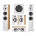 Bowers & Wilkins 603 & 607 S3 Surround Sound Speaker Package, Oak