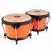 Meinl Journey Series Molded ABS Bongo, Electric Coral - Angle 2