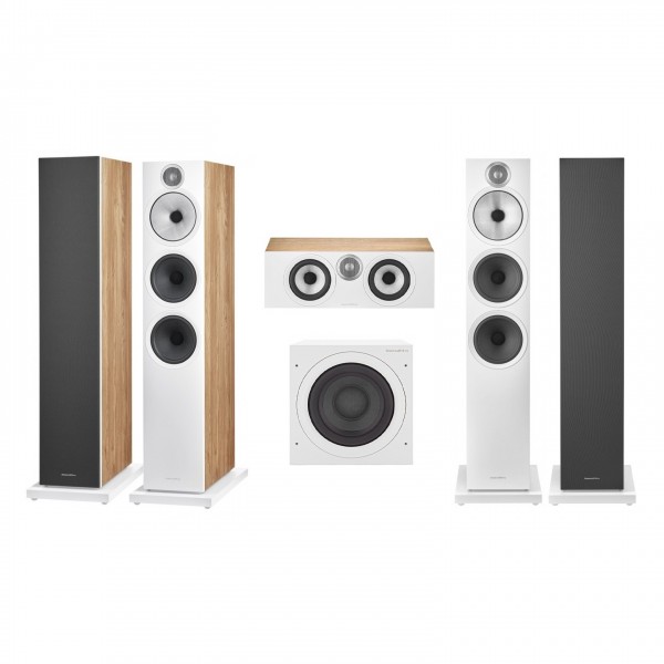 Bowers & Wilkins 603 S3 5.1 Surround Sound Speaker Package, Oak