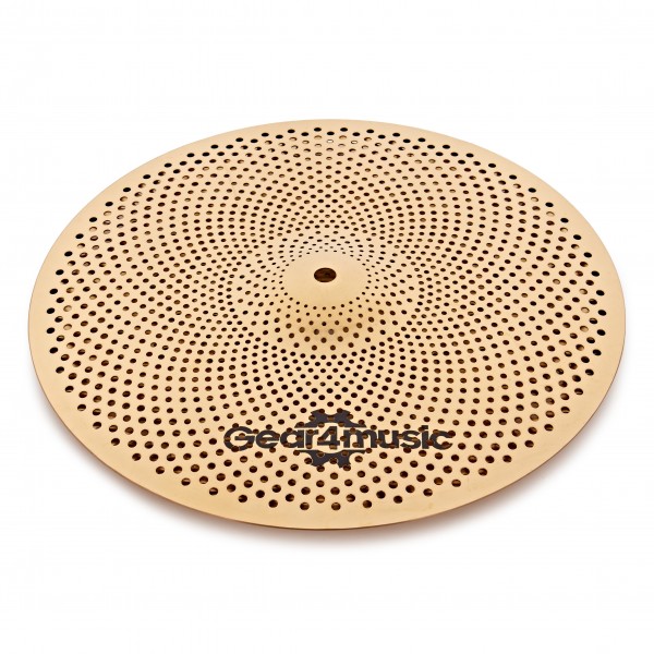 Gear4music Low Volume 14" Hi-Hat Cymbals, Gold